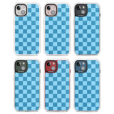 SKYBLUE CHECKERED Clear Impact Phone Case for iPhone 13, iPhone 14, iPhone 15