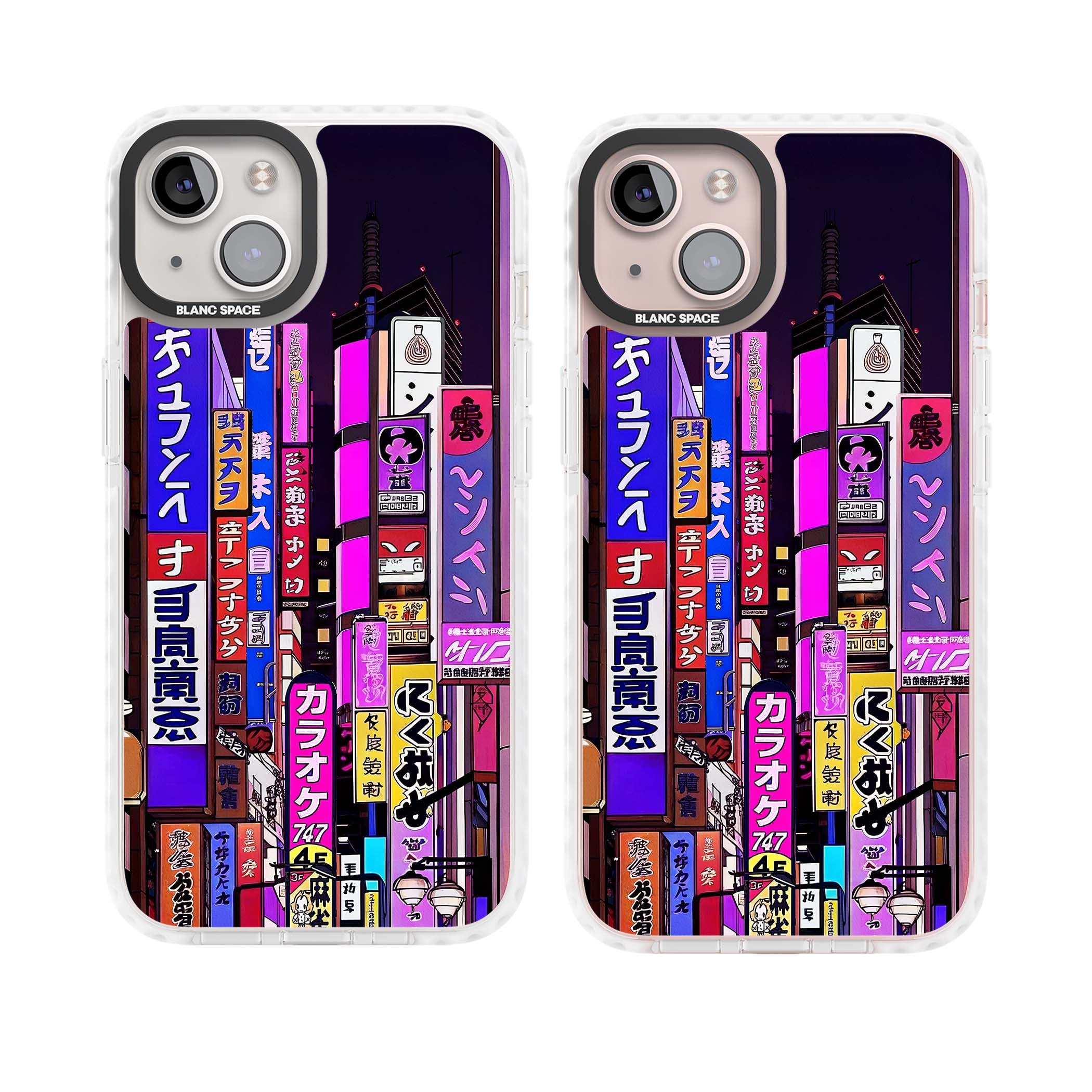 NEON NIGHT anime iPhone case | Clear Impact case for iPhone 13, iPhone 14, iPhone 15