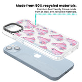 Pink Ghosts Clear Impact Phone Case for iPhone 13, iPhone 14, iPhone 15