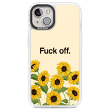 Fuck off Clear Impact Phone Case for iPhone 13, iPhone 14, iPhone 15