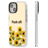 Fuck off Clear Impact Phone Case for iPhone 13, iPhone 14, iPhone 15