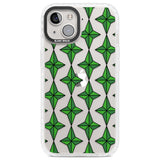 Emerald Stars Pattern (Clear) Clear Impact Phone Case for iPhone 13, iPhone 14, iPhone 15