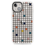 Earthtone Clear Geometric Grid Clear Impact Phone Case for iPhone 13, iPhone 14, iPhone 15