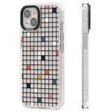 Earthtone Clear Geometric Grid Clear Impact Phone Case for iPhone 13, iPhone 14, iPhone 15