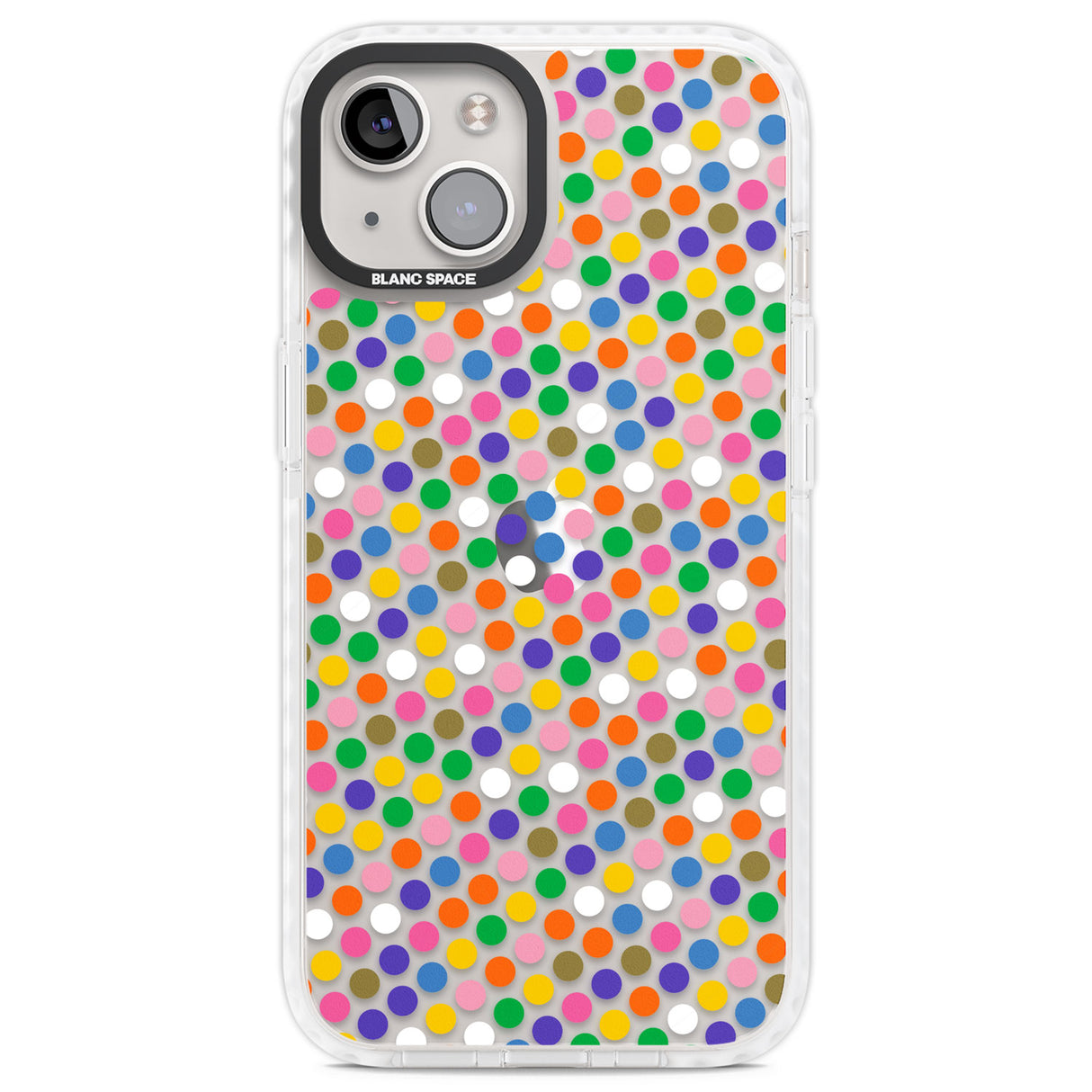 Multicolour Polka-dot Fiesta Clear Impact Phone Case for iPhone 13, iPhone 14, iPhone 15