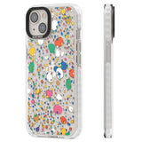 Colourful Confetti Pebbles Clear Impact Phone Case for iPhone 13, iPhone 14, iPhone 15