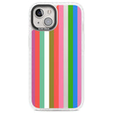 Vibrant Stripes Clear Impact Phone Case for iPhone 13, iPhone 14, iPhone 15