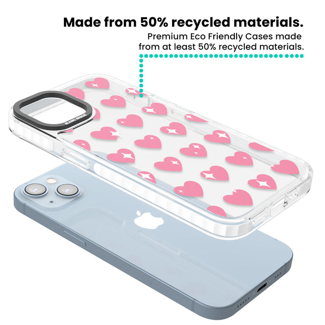 Sweet Hearts Clear Impact Phone Case for iPhone 13, iPhone 14, iPhone 15