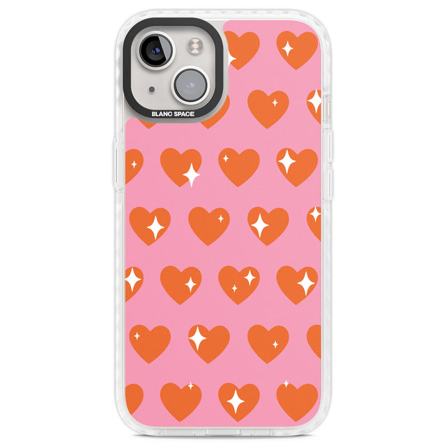 Sweet Hearts (Sunset) Clear Impact Phone Case for iPhone 13, iPhone 14, iPhone 15