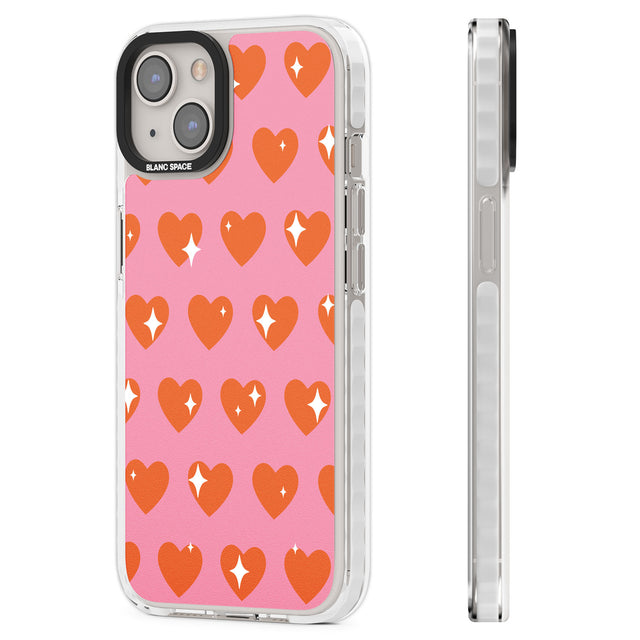 Sweet Hearts (Sunset) Clear Impact Phone Case for iPhone 13, iPhone 14, iPhone 15