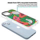 Psychedelic Salad Clear Impact Phone Case for iPhone 13, iPhone 14, iPhone 15