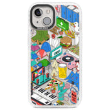 Festival Frenzy Clear Impact Phone Case for iPhone 13, iPhone 14, iPhone 15