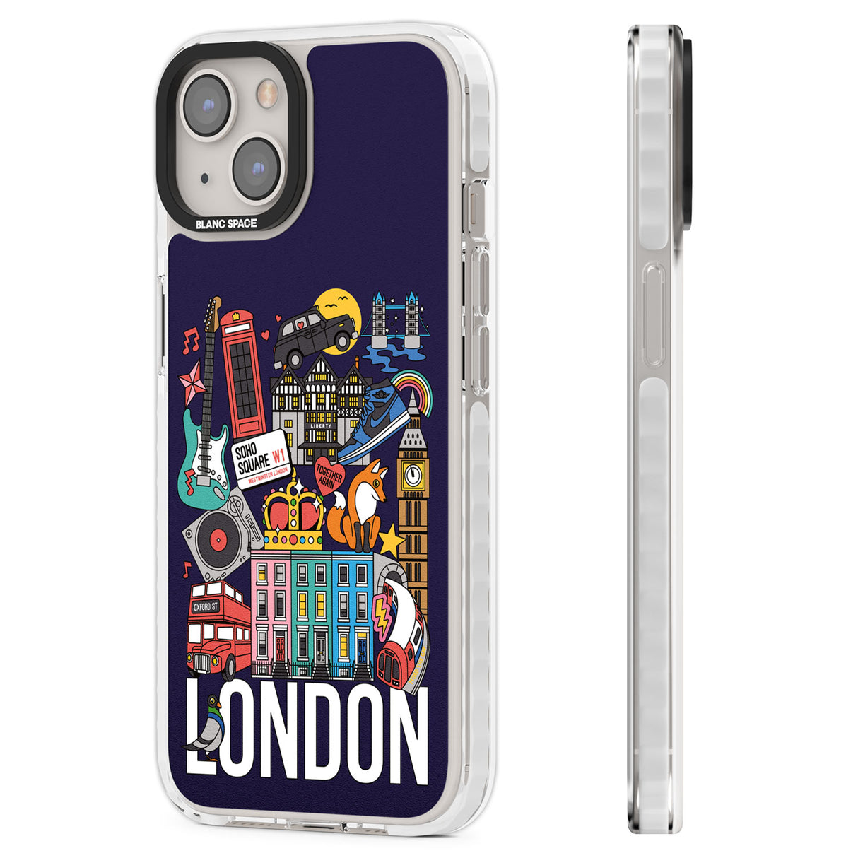 London Calling Clear Impact Phone Case for iPhone 13, iPhone 14, iPhone 15