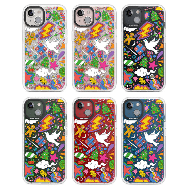 Whimsical Wonderland Clear Impact Phone Case for iPhone 13, iPhone 14, iPhone 15