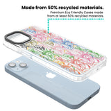 Multicolour Liberty Line Pattern Clear Impact Phone Case for iPhone 13, iPhone 14, iPhone 15