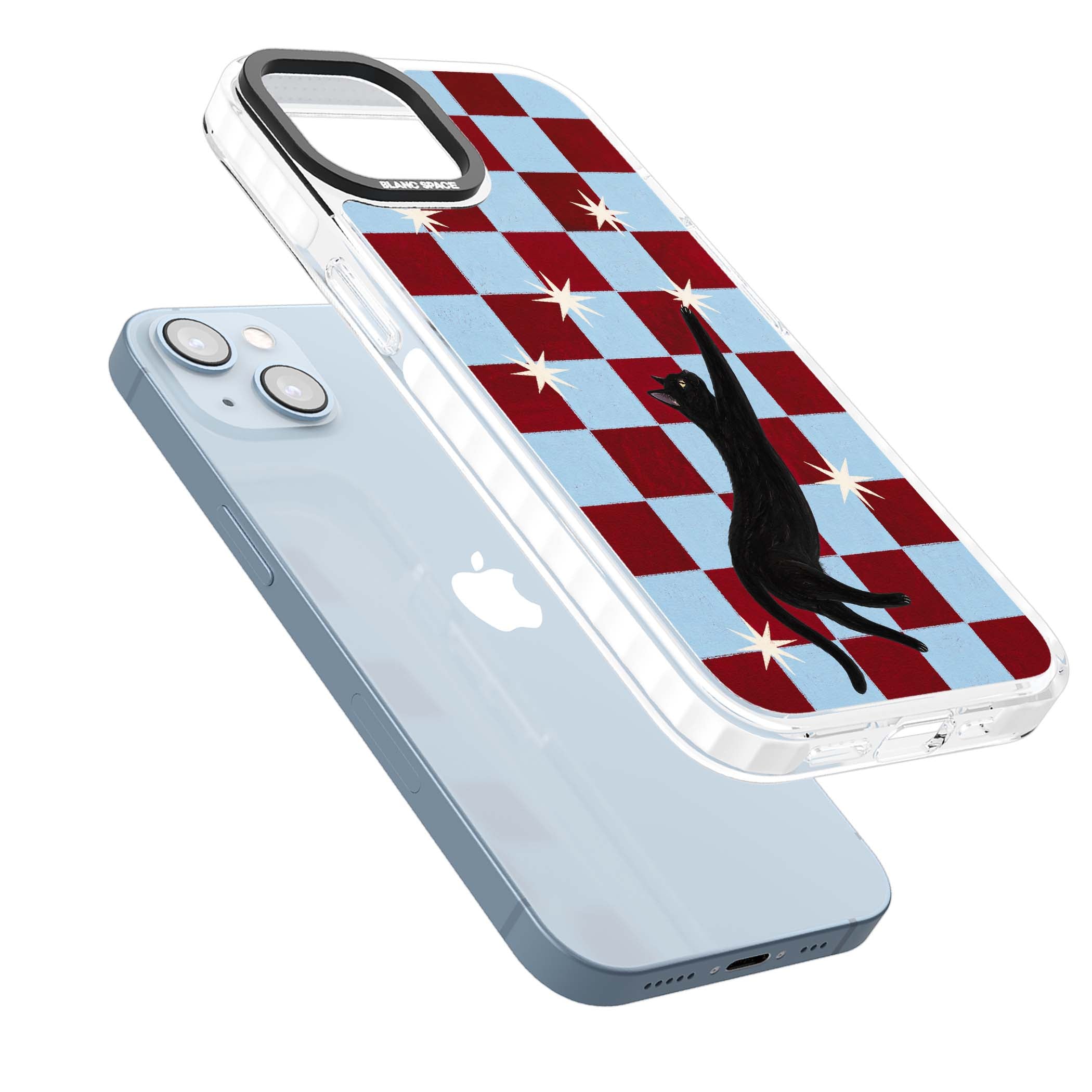 Starlit Kitty animals iPhone case | Clear Impact case for iPhone 13, iPhone 14, iPhone 15
