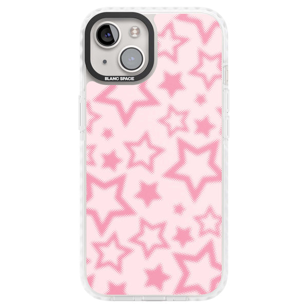 Pink Halftone Stars