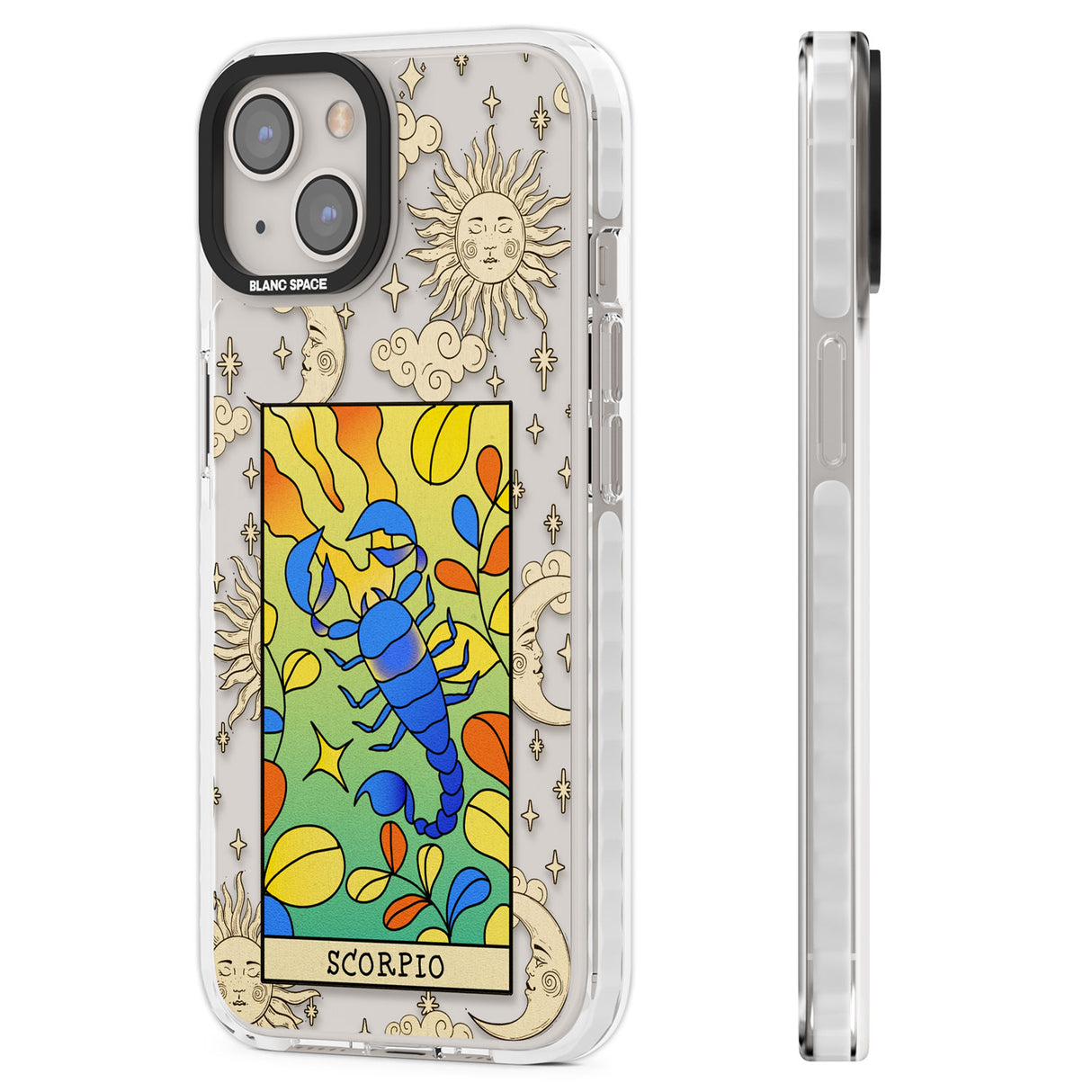 Celestial Zodiac - Scorpio Clear Impact Phone Case for iPhone 13, iPhone 14, iPhone 15