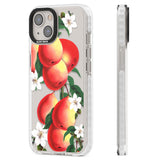 Vintage Painted Peaches Clear Impact Phone Case for iPhone 13, iPhone 14, iPhone 15