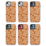 Wild West Pattern Clear Impact Phone Case for iPhone 13, iPhone 14, iPhone 15