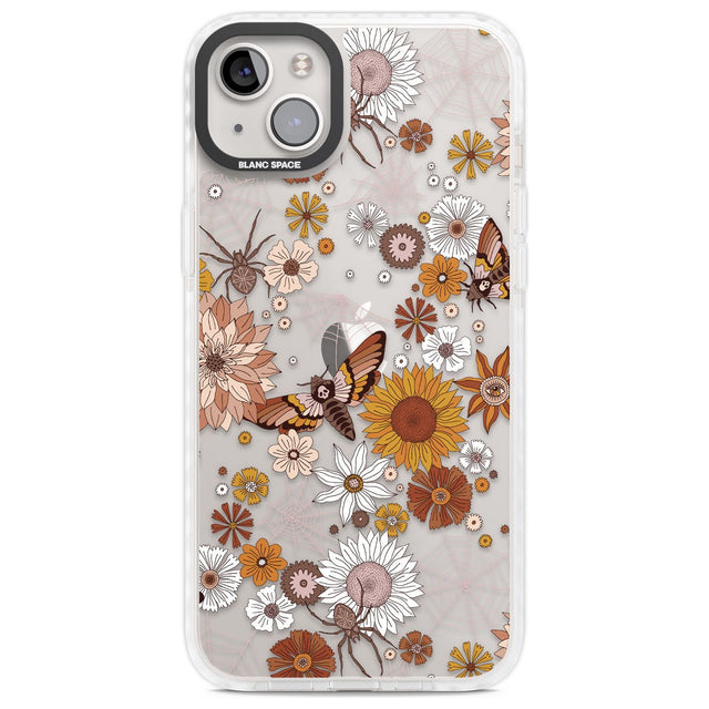 Halloween Skulls and FlowersPhone Case for iPhone 14 Plus