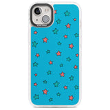 Blue Heartstopper Stars Pattern Phone Case for iPhone 14 Plus