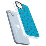 Blue Heartstopper Stars Pattern Phone Case for iPhone 14 Plus