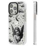 Celestial Cherub Clear Impact Phone Case for iPhone 13 Pro, iPhone 14 Pro, iPhone 15 Pro