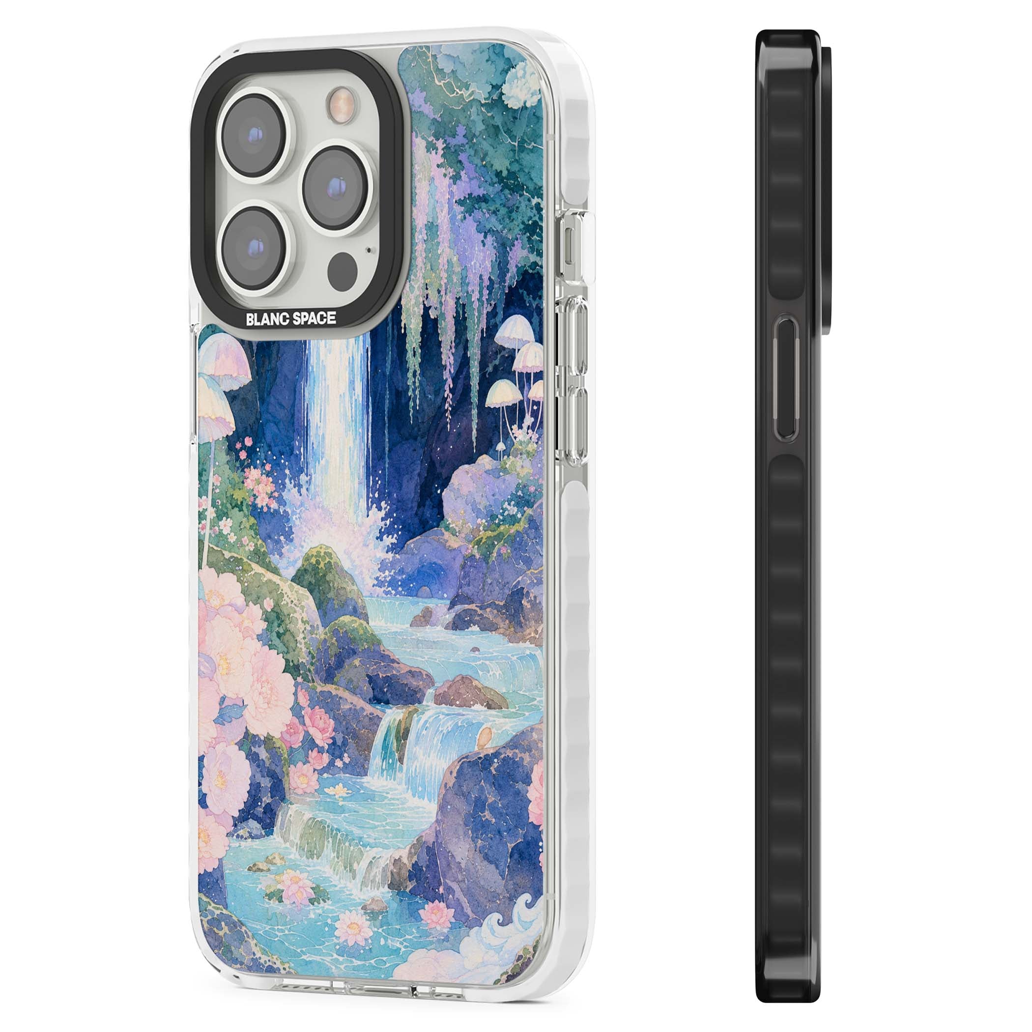 Mystic Waterfall art iPhone case | Clear Impact case for iPhone 13 Pro, iPhone 14 Pro, iPhone 15 Pro