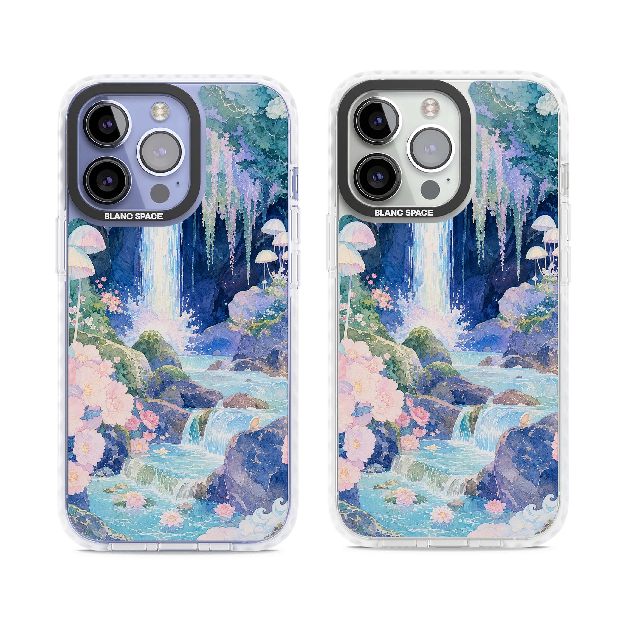 Mystic Waterfall art iPhone case | Clear Impact case for iPhone 13 Pro, iPhone 14 Pro, iPhone 15 Pro