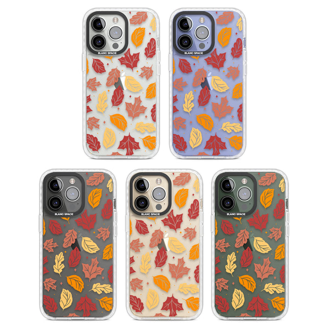 Autumn Leaves Clear Impact Phone Case for iPhone 13 Pro, iPhone 14 Pro, iPhone 15 Pro