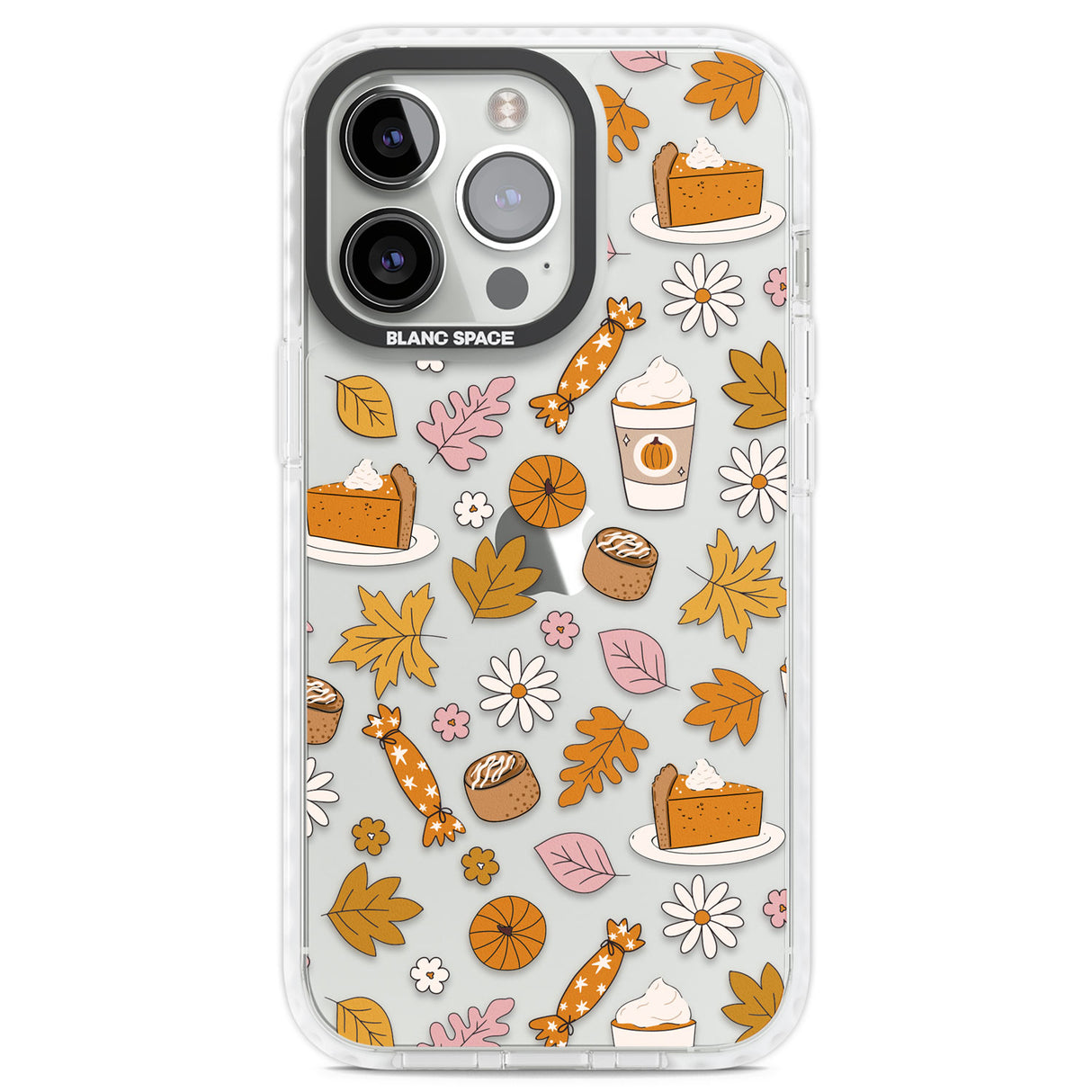 Pumpkin Spice Clear Impact Phone Case for iPhone 13 Pro, iPhone 14 Pro, iPhone 15 Pro