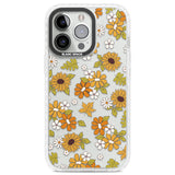 Boho Sunflowers Clear Impact Phone Case for iPhone 13 Pro, iPhone 14 Pro, iPhone 15 Pro