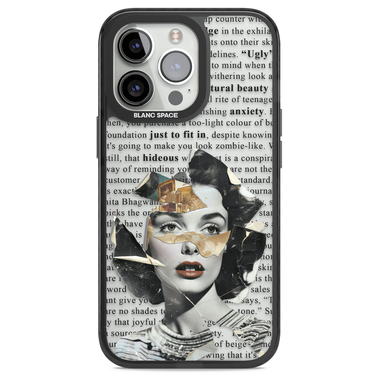 Beauty is Within Black Impact Phone Case for iPhone 13 Pro, iPhone 14 Pro, iPhone 15 Pro