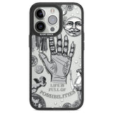 Life is Full of Possibilities Black Impact Phone Case for iPhone 13 Pro, iPhone 14 Pro, iPhone 15 Pro