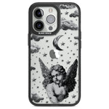 Celestial Cherub Black Impact Phone Case for iPhone 13 Pro, iPhone 14 Pro, iPhone 15 Pro