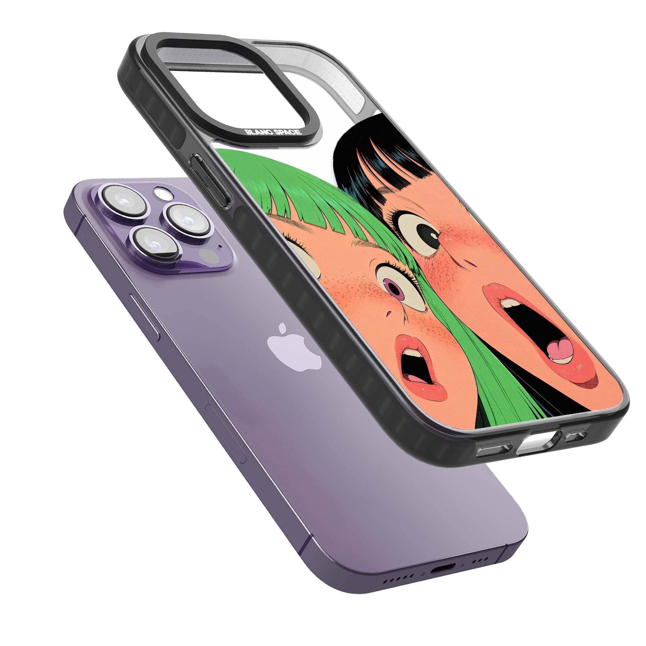 Gasp for her iPhone case | Black Impact case for iPhone 13 Pro, iPhone 14 Pro, iPhone 15 Pro