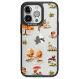 Fall Forest Friends Black Impact Phone Case for iPhone 13 Pro, iPhone 14 Pro, iPhone 15 Pro