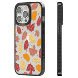 Autumn Leaves Black Impact Phone Case for iPhone 13 Pro, iPhone 14 Pro, iPhone 15 Pro