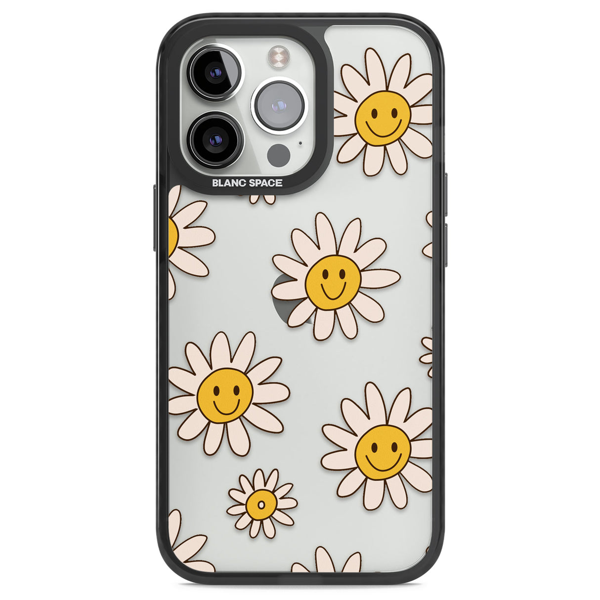 Daisy Faces Black Impact Phone Case for iPhone 13 Pro, iPhone 14 Pro, iPhone 15 Pro