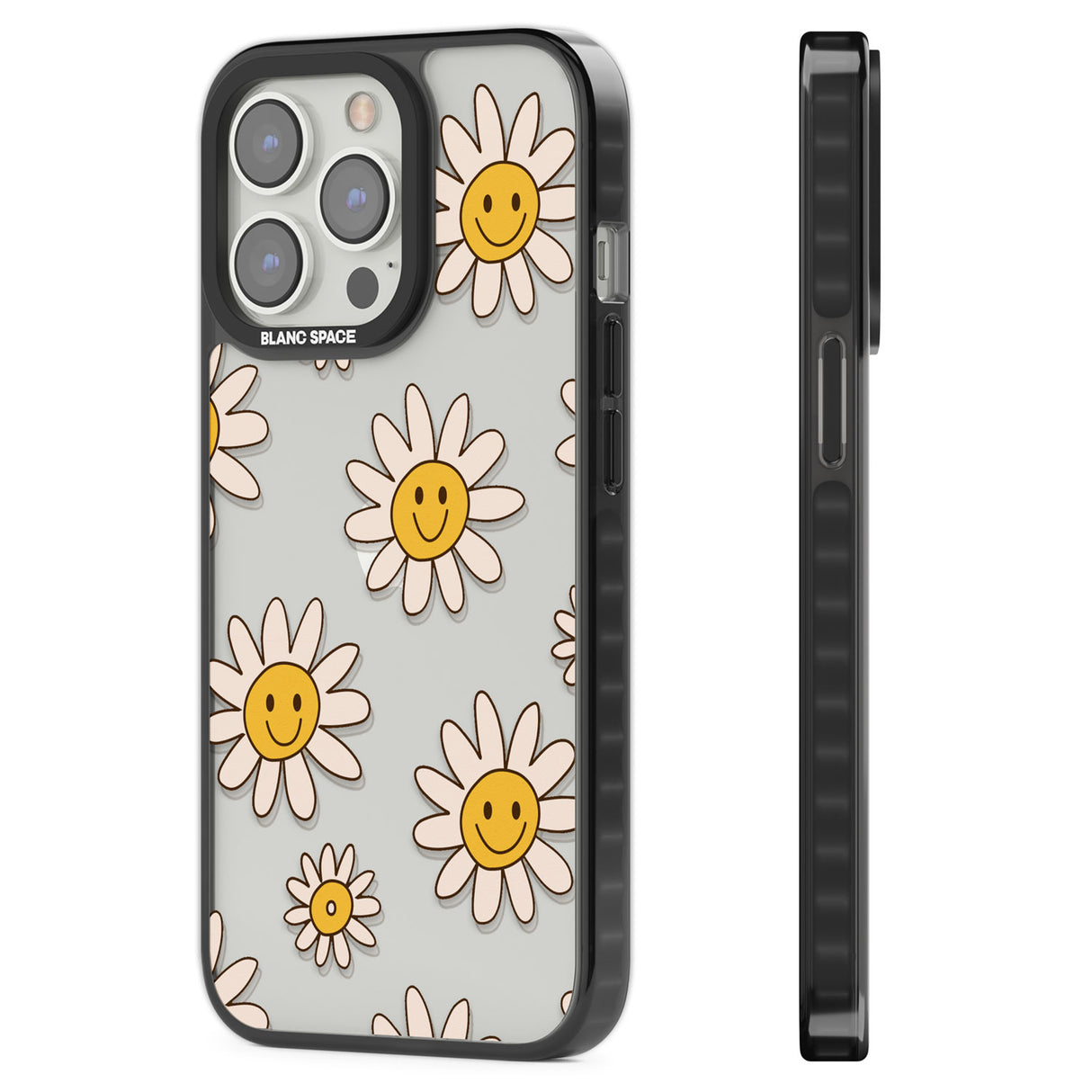 Daisy Faces Black Impact Phone Case for iPhone 13 Pro, iPhone 14 Pro, iPhone 15 Pro