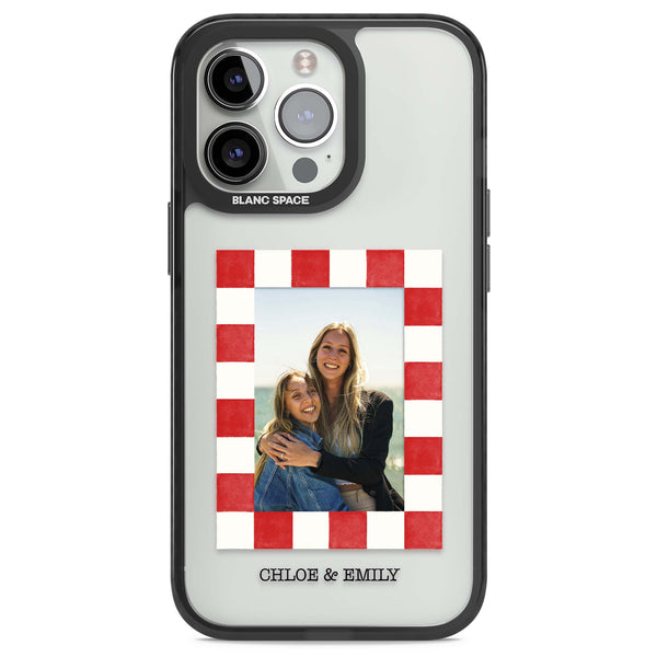 Personalised Red Check Photo
