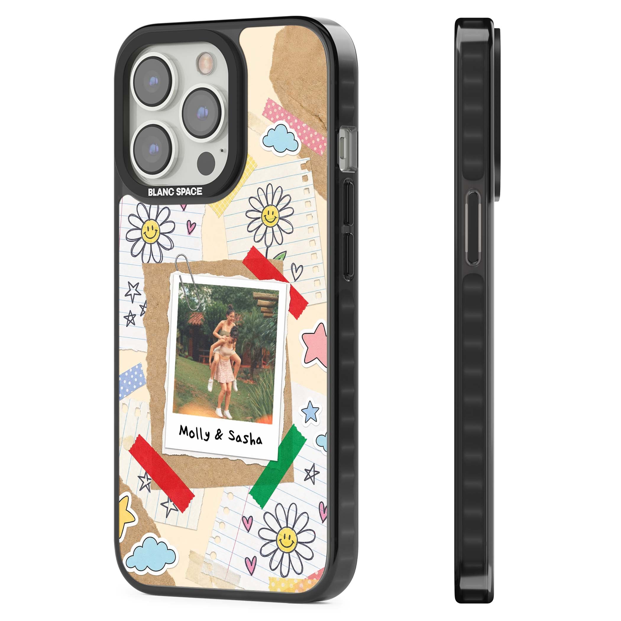 Scrapbook Photo coquette iPhone case | Black Impact case for iPhone 13 Pro, iPhone 14 Pro, iPhone 15 Pro