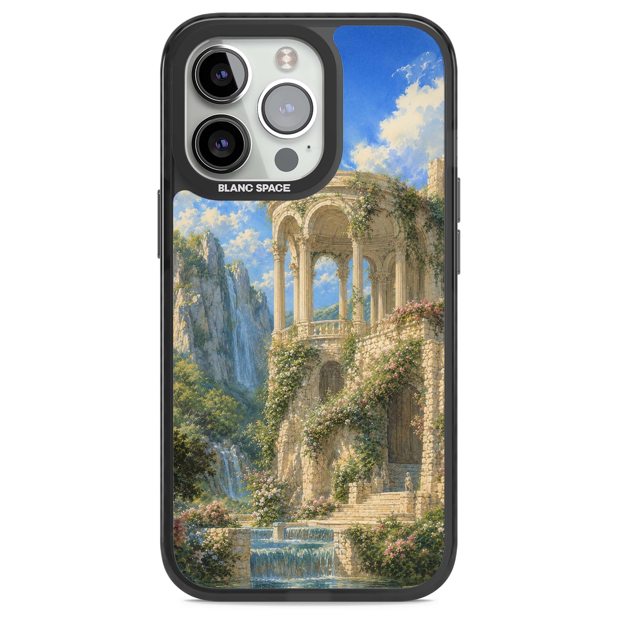 Palace Pavilion fairycore iPhone case | Black Impact case for iPhone 13 Pro, iPhone 14 Pro, iPhone 15 Pro