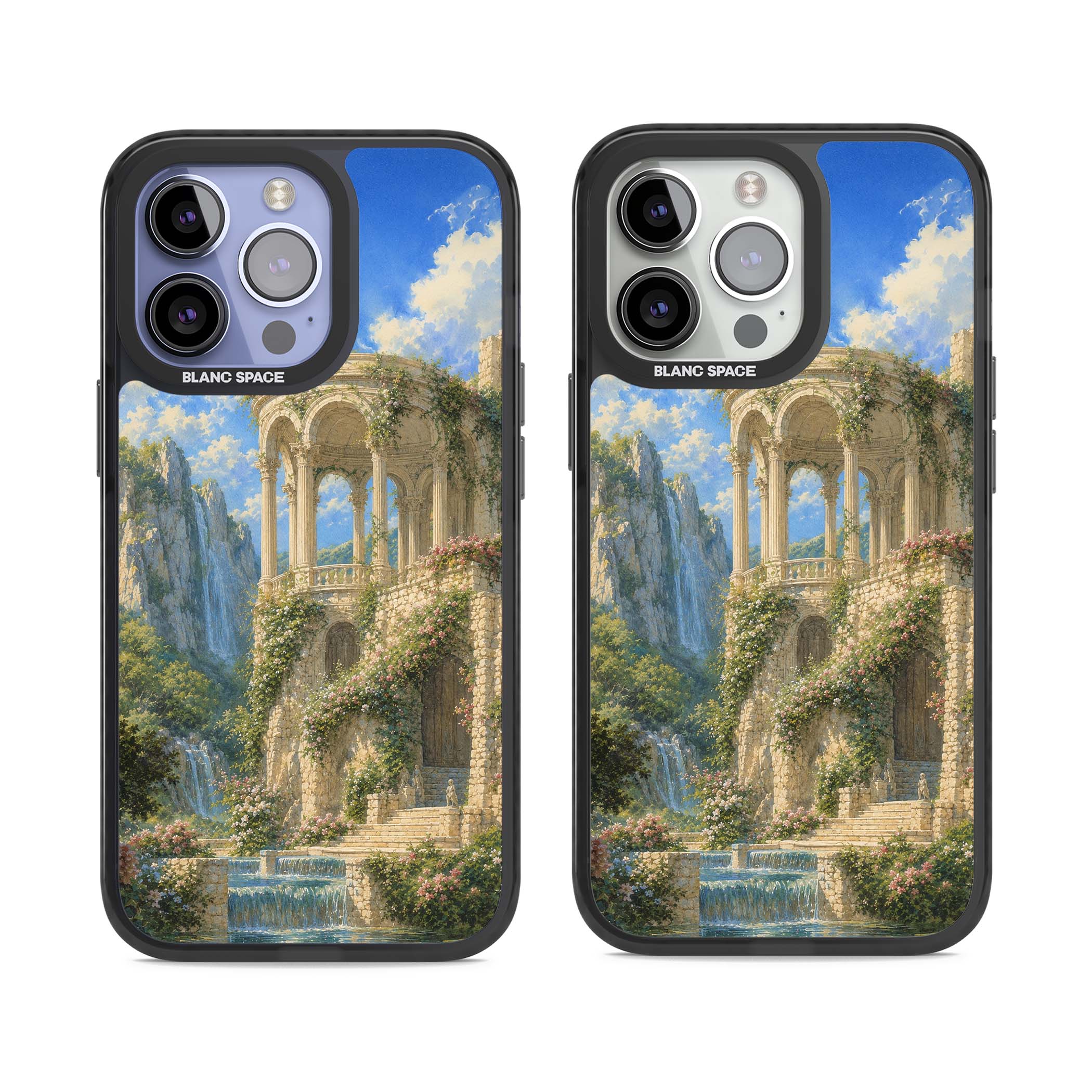 Palace Pavilion fairycore iPhone case | Black Impact case for iPhone 13 Pro, iPhone 14 Pro, iPhone 15 Pro
