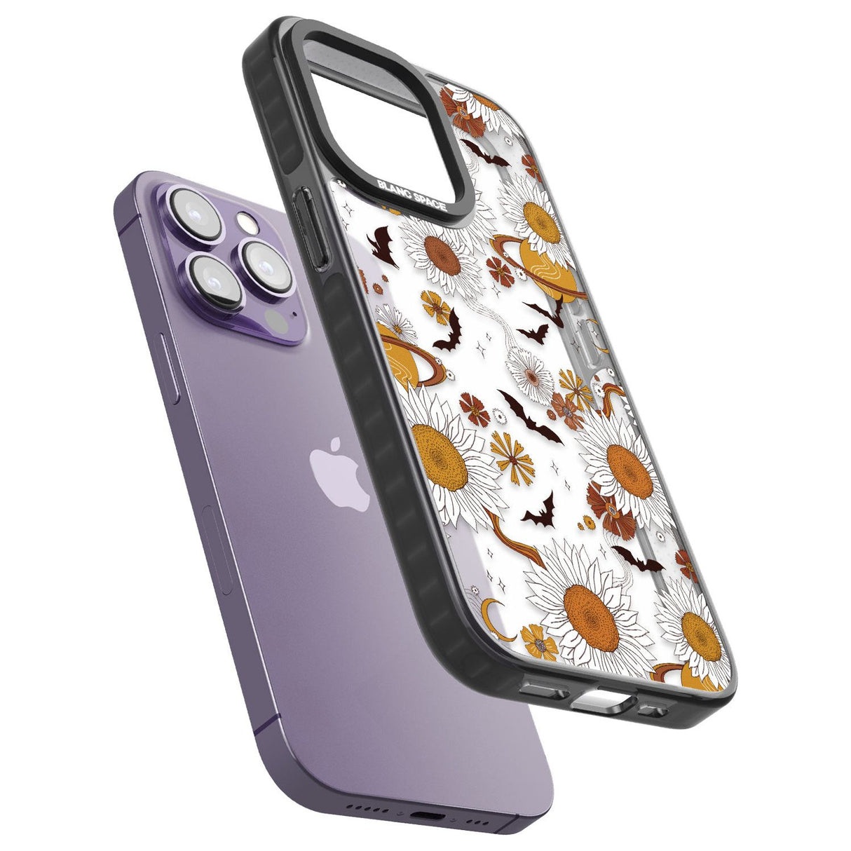 Halloween Skulls and FlowersPhone Case for iPhone 14 Pro