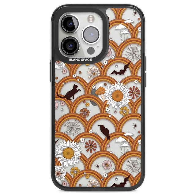 Halloween Skulls and FlowersPhone Case for iPhone 14 Pro