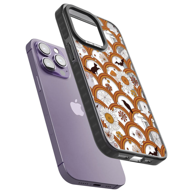 Halloween Skulls and FlowersPhone Case for iPhone 14 Pro