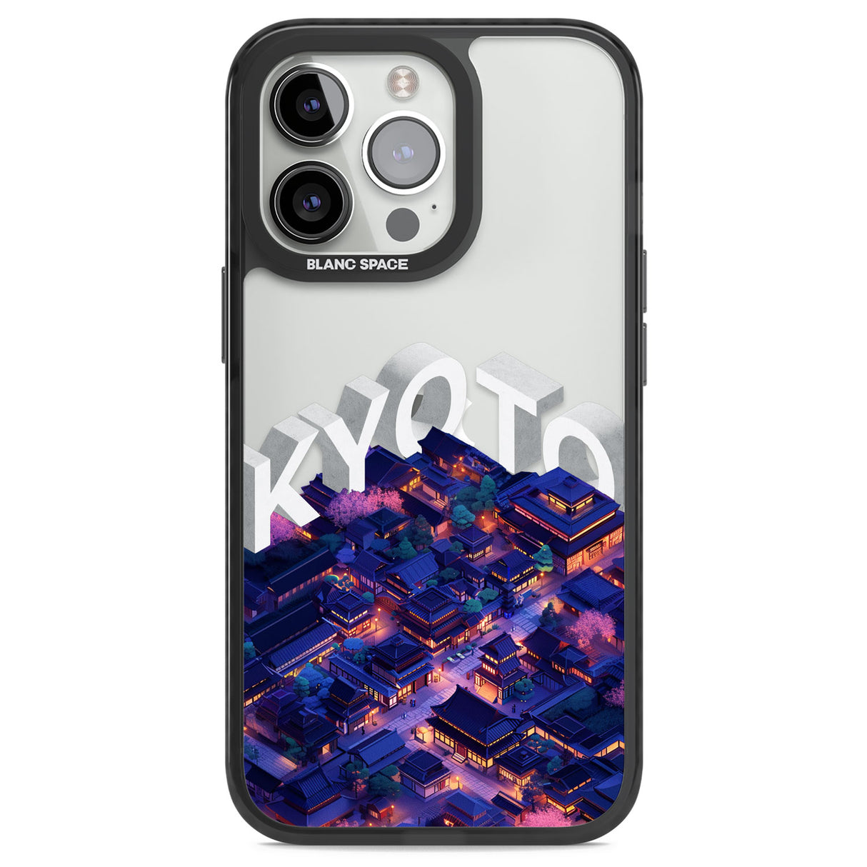 Kyoto Black Impact Phone Case for iPhone 13 Pro, iPhone 14 Pro, iPhone 15 Pro