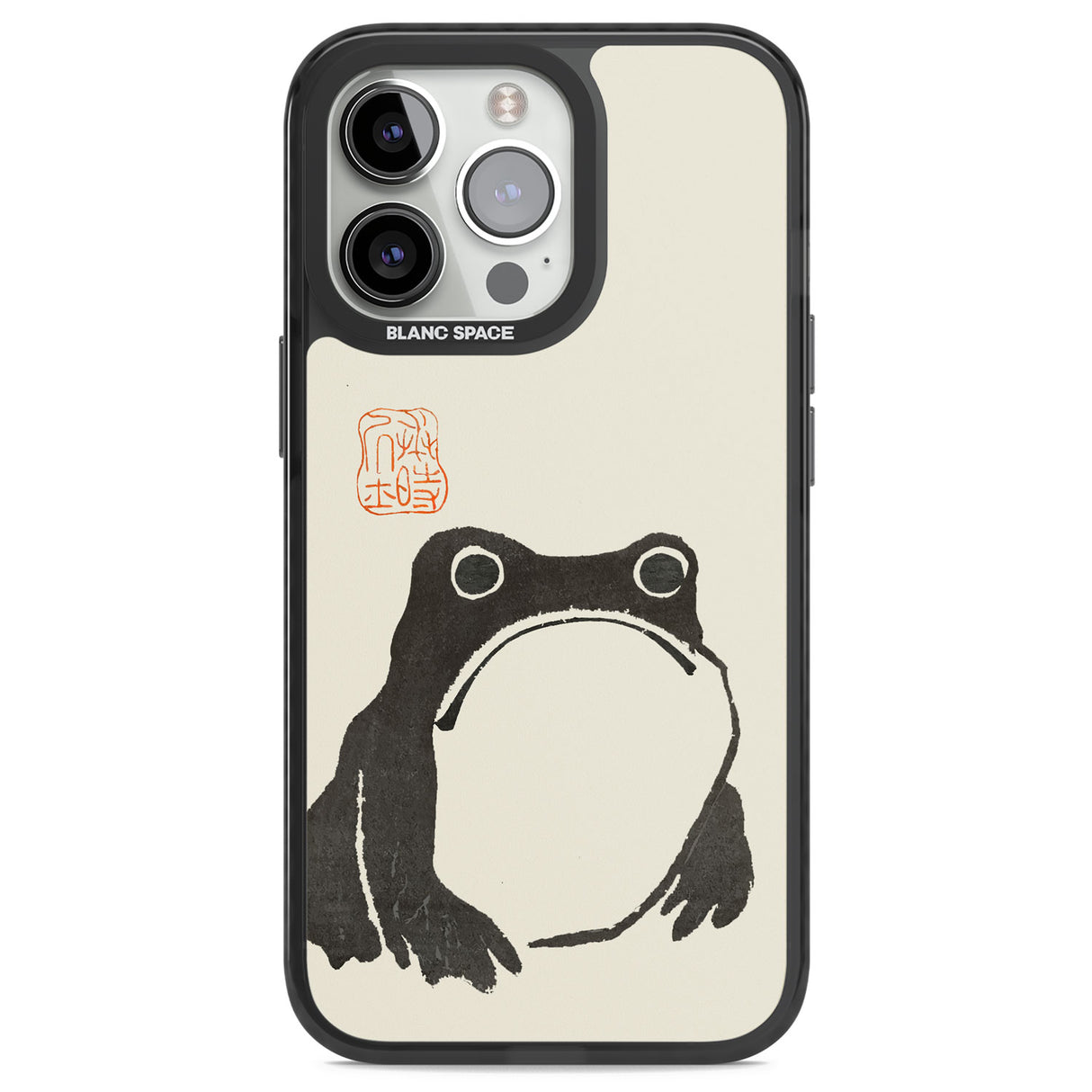 Matsumoto Hoji Frog Black Impact Phone Case for iPhone 13 Pro, iPhone 14 Pro, iPhone 15 Pro